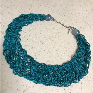 Braided turquoise style necklace 💐